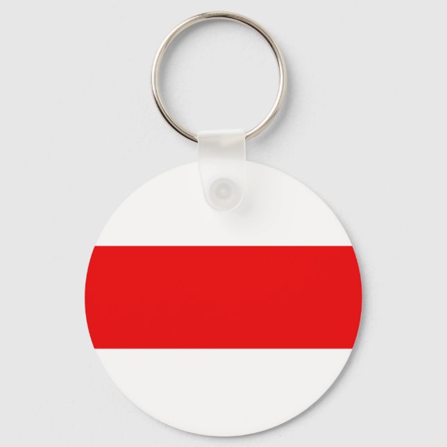 Porte-clés Biélorussie : le symbole rouge white revolution f (Recto)