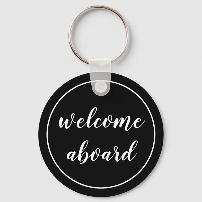 Porte-clés bienvenue à bord du script (Recto)