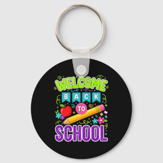 Porte-clés Bienvenue à l'école, premier jour d'école