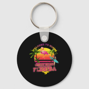 Porte-clés Bienvenue à Miami, Floride, Surf à South Beach, Fl