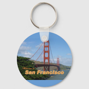 Porte-clés Bienvenue à San Francisco - Golden Gate Bridge