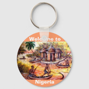 Porte-clés bienvenue au Nigeria - Customisé