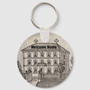 Porte-clés Bienvenue Maison Noire Maison Blanche Vendeur Real