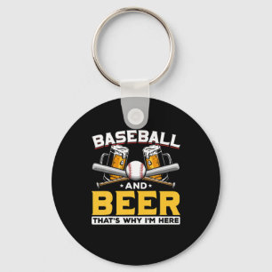 Porte-clés Bière Boveur Baseball Bière Humour Anniversaire