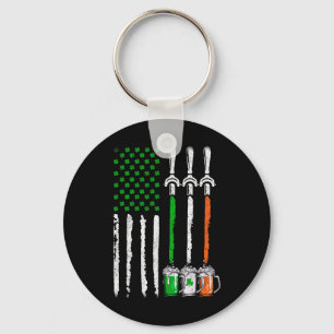 Porte-clés Bière Irlandaise Irlande Drapeau Américain St Patr