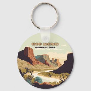 Porte-clés Big Bend National Park Texas Retro Travel
