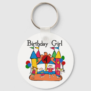 Porte-clés Big Bounce Girl 4th Birthday T-shirts et cadeaux