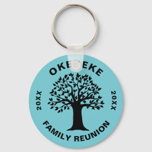 Porte-clés Big Tree Family Reunion Souvenir Keepsaké Cadeau