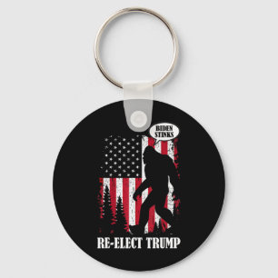 Porte-clés Bigfoot Dit Que Biden Stinks