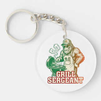 Porte-clés Bigfoot drôle Sergent Grill