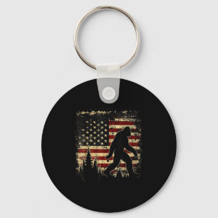 Porte-clés Bigfoot sasquatch 4 juillet patriotique américain