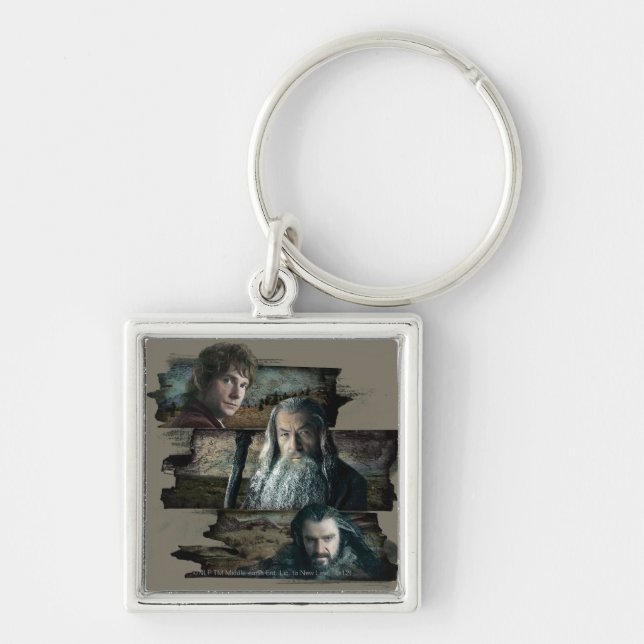 Porte-clés BILBO BAGGINS™, Gandalf, THORIN OAKENSHIELD™ (Devant)