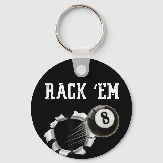 Porte-clés Billard 8 Ball Rack (Recto)