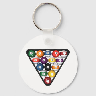 Porte-clés Billard / Boules de billard Remplies :