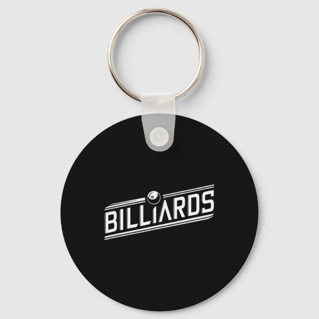 Porte-clés "billard" - Design élégant (Recto)