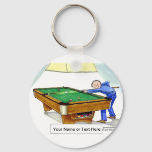 Porte-clés Billard, Joueur de billard