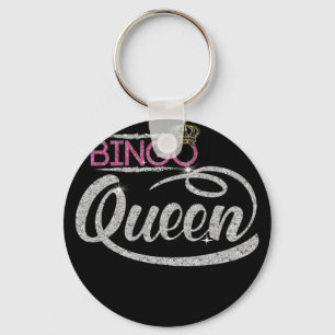 Porte-clés Bingo Queen - Joueur de Bingo Dimond Cadeau