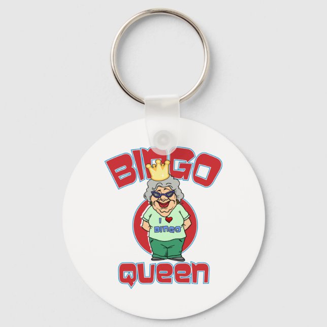 Porte-clés Bingo Queen - Porte - clé de Personnaliser (Recto)