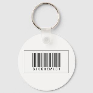 Porte-clés Biochimiste de code barres