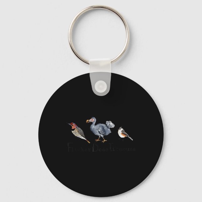 Porte-clés Bird Subtle Flicker Dodo Titmouse (Recto)