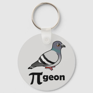 Porte-clés Birdorable PI-geon / Pigeon Pi