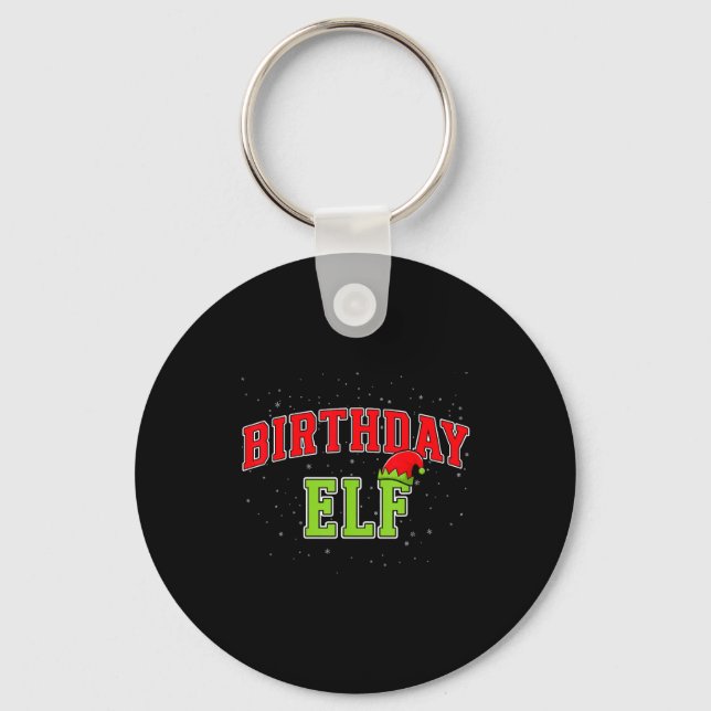 Porte-clés Birthday Elf Christmas Family Matching Group Xmas  (Recto)