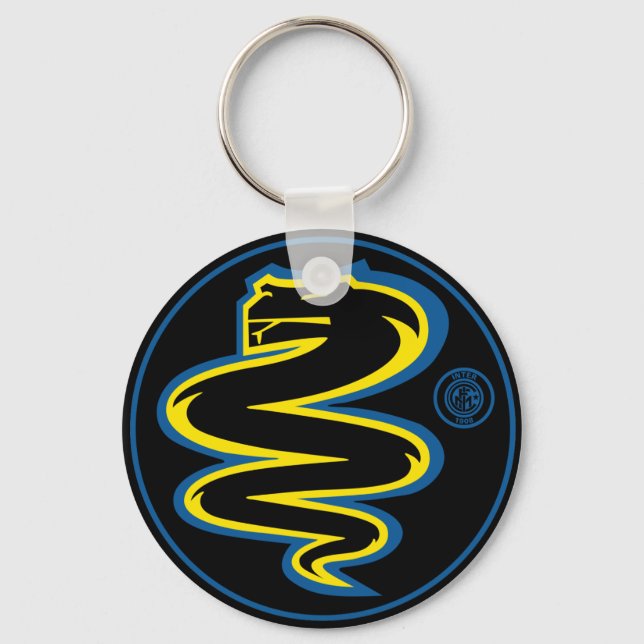 Porte-clés Biscione Nerazzurro, porte - clé (noir) (Recto)