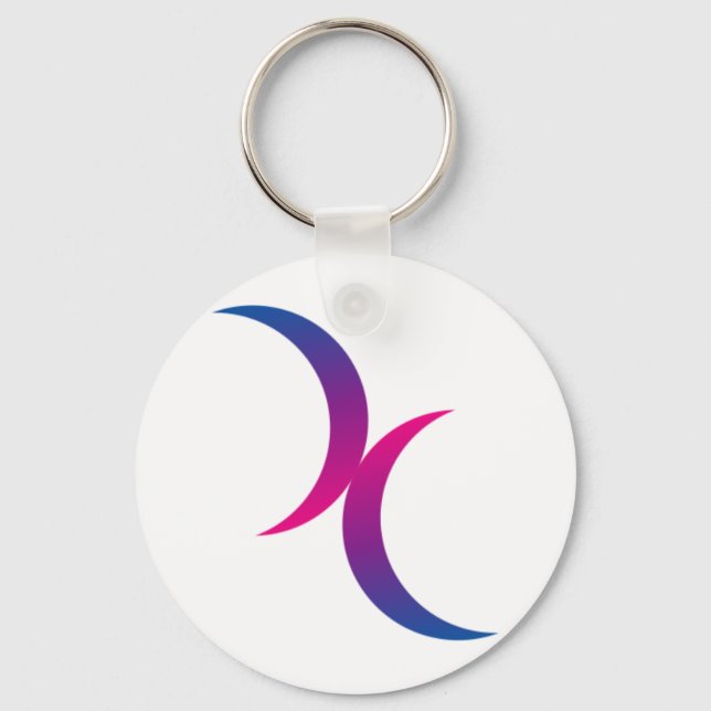Porte-clés bisexual keychain (Recto)