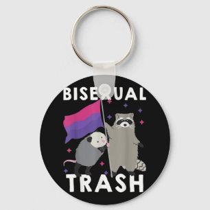Porte-clés Bisexual Trash Gay pride Rainbow LGBT Raccoon