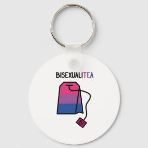 Porte-clés BisexualiTEA Bi Pride Drapeau Thé bisexuel