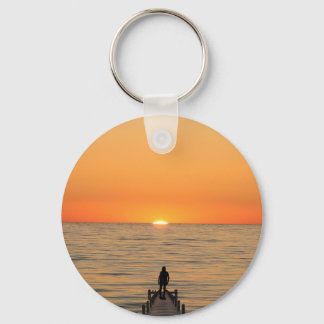 Porte-clés Bismillah and sunset design keychain
