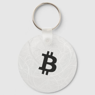 Porte-clés BitCoin Neurone Blanc