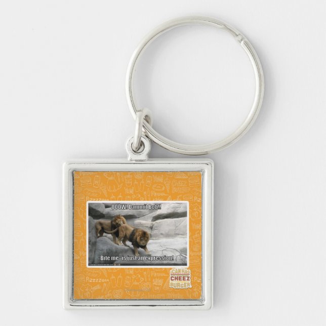 Porte-clés Bite me n'est qu'une expression ! (Devant)