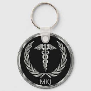 Porte-clés Black and Silver Medical - Monogram