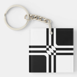 Porte-clés Black and white fantasy