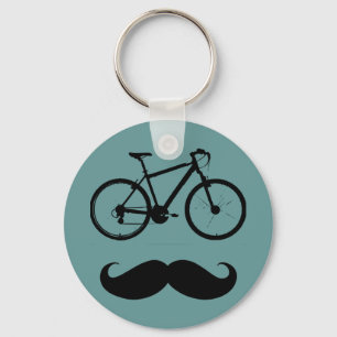 Porte-clés black bike moustache