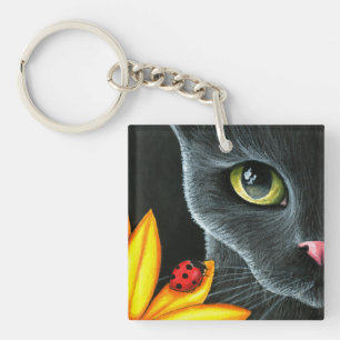 Porte-clés Black Cat 510 coccinelle jaune