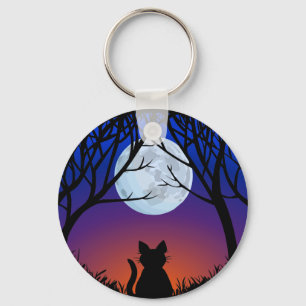 Porte-clés Black Cat Porte - clé Black Cat Cadeaux Animaux Po