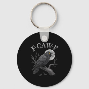 Porte-clés Black Crow F-caw-f Black Raven Bird Humour gothiqu