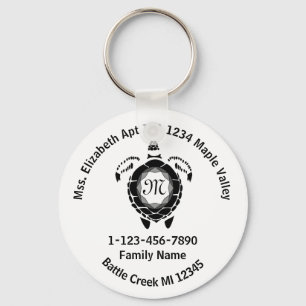 Porte-clés Black Diamond Sea Turtle Perdue Famille Adresse :