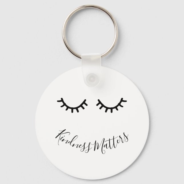 Porte-clés Black Eyelashes Kindy Importance (Recto)