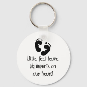 Porte-clés Black Footprints Little Feet Big Imprints