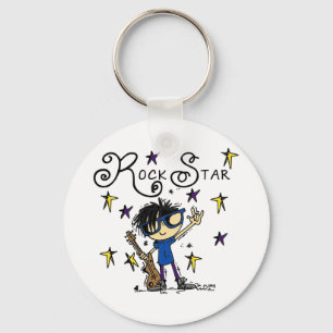 Porte-clés Black Hair Boy Rock Star