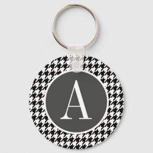 Porte-clés Black Houndstooth
