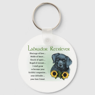 Porte-clés Black Labrador Retriever Puppy Cadeaux