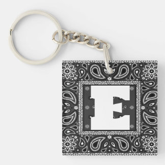 Porte-clés Black Paisley Bandana Anniversaire Hip hop Rap Éca