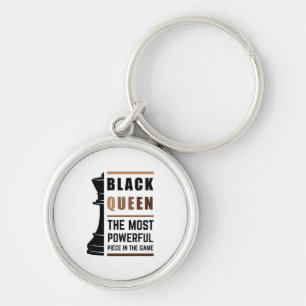 Porte-clés Black Queen La Pièce La Plus Puissante Dans Le Jeu