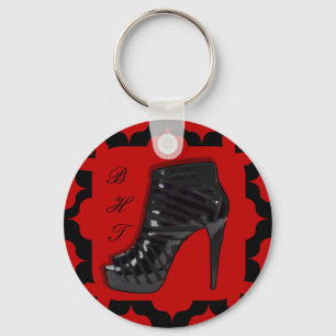 Porte-clés Black Stiletto on Red