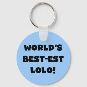 Porte-clés Black Text Meilleurs T-shirts et cadeaux Lolo