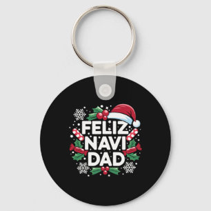 Porte-clés Blague de papa Feliz Navi Famille de Noël Père Pyj